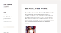 Desktop Screenshot of gymtrainingprogram.com