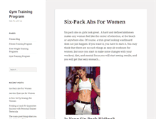 Tablet Screenshot of gymtrainingprogram.com